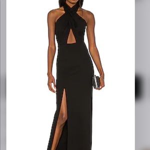 Amanda Uprichard x Revolve Zahara Gown in Black Size Small